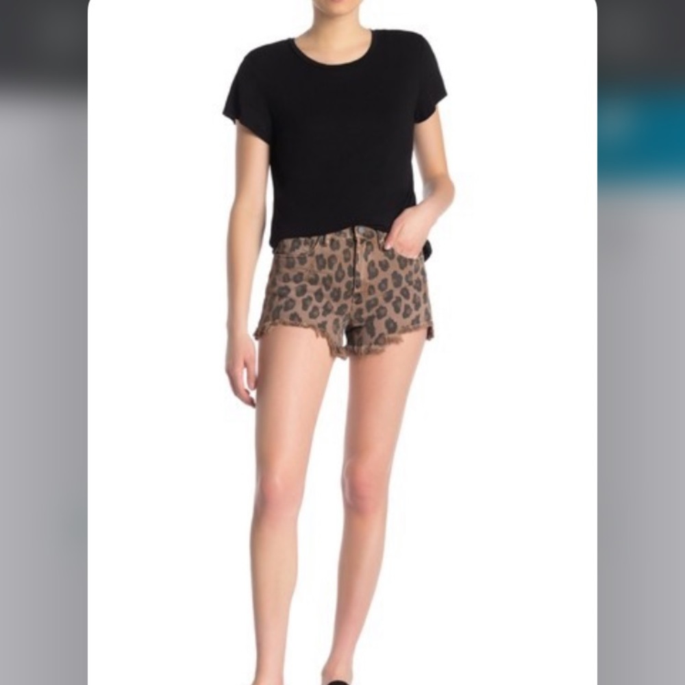 BLANKNYC Denim
Leopard Print Denim Shorts - Picture 4 of 5